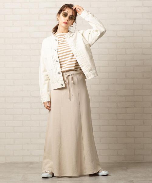 GANNI♡ コットンホワイトデニムジャケット UNIQLO】定番のデニムジャケットのホワイトカラーがすごく