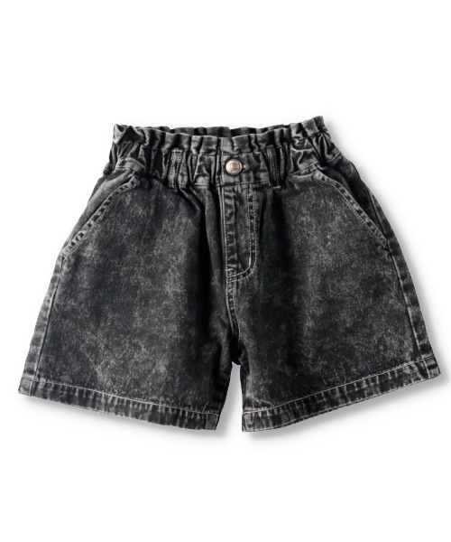 RADCHAP(ラッドチャップ)の「ケミカルデニムショートパンツ(デニムパンツ・キッズ・サックスブルー/ブラック・120cm/140cm/100cm/110cm/150cm/90cm/130cm)」の1枚目の写真