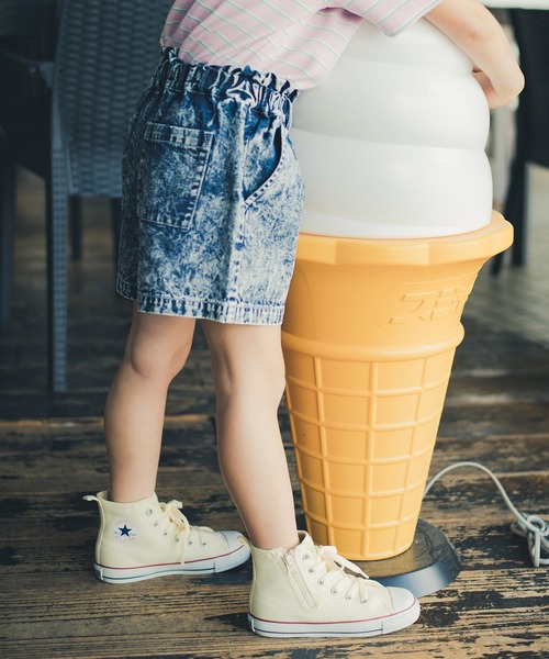 RADCHAP(ラッドチャップ)の「ケミカルデニムショートパンツ(デニムパンツ・キッズ・サックスブルー/ブラック・120cm/140cm/100cm/110cm/150cm/90cm/130cm)」の5枚目の写真