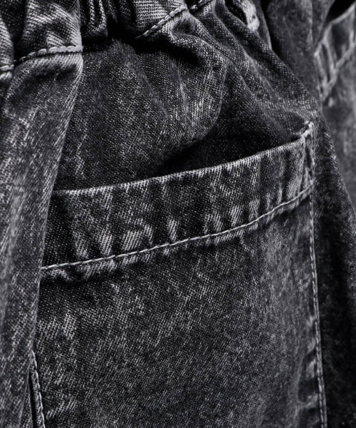 RADCHAP(ラッドチャップ)の「ケミカルデニムショートパンツ(デニムパンツ・キッズ・サックスブルー/ブラック・120cm/140cm/100cm/110cm/150cm/90cm/130cm)」の14枚目の写真