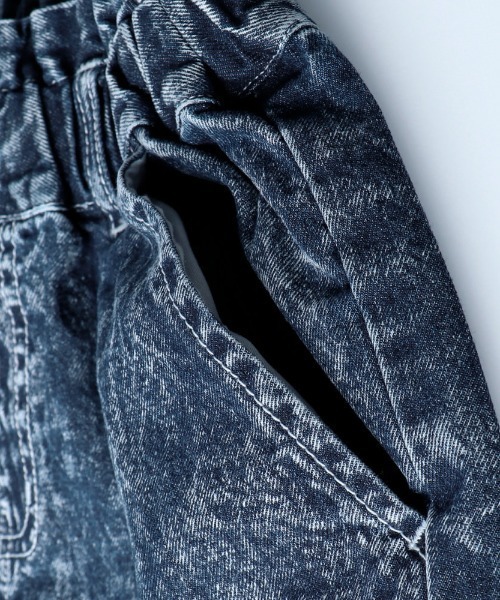 RADCHAP(ラッドチャップ)の「ケミカルデニムショートパンツ(デニムパンツ・キッズ・サックスブルー/ブラック・120cm/140cm/100cm/110cm/150cm/90cm/130cm)」の10枚目の写真