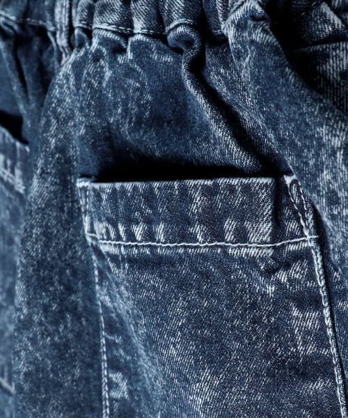 RADCHAP(ラッドチャップ)の「ケミカルデニムショートパンツ(デニムパンツ・キッズ・サックスブルー/ブラック・120cm/140cm/100cm/110cm/150cm/90cm/130cm)」の9枚目の写真