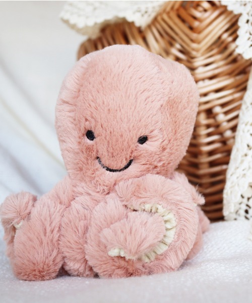 BIRTHDAY BAR（バースデイバー）の「【Jellycat ジェリーキャット】 Odell Octopus Baby  オデル オクトパス ベビー（おもちゃ・キッズ・ピンク・フリー）」の9枚目の写真