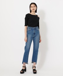 HEM CRASH DENIM STRAIGHT/ヘムクラッシュデニムストレート【MOOK52掲載 90405】