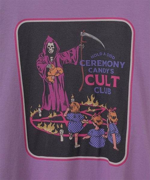 Candy Stripper（キャンディストリッパー）の「CANDY CULB BIG Tシャツ（Tシャツ/カットソー・レディース・オフホワイト/ブラック/ブルー/ラベンダー・2）」の5枚目の写真