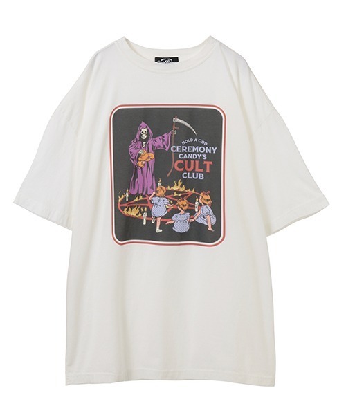 Candy Stripper（キャンディストリッパー）の「CANDY CULB BIG Tシャツ（Tシャツ/カットソー・レディース・オフホワイト/ブラック/ブルー/ラベンダー・2）」の14枚目の写真