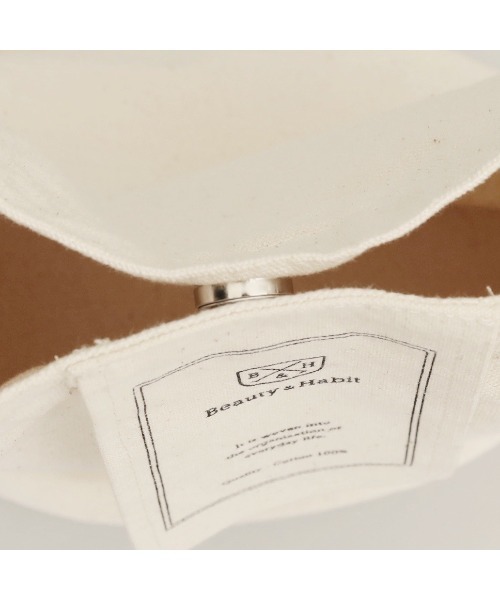 Beauty&Habit(ビューティアンドハビット)の「【Beauty&Habit】キャンバス地ロゴ巾着ショルダーバッグ(ショルダーバッグ・メンズ・ナチュラル・FREE)」の5枚目の写真