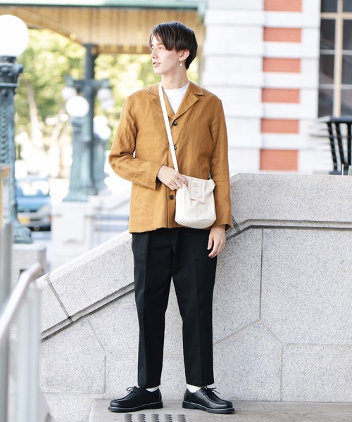 Beauty&Habit(ビューティアンドハビット)の「【Beauty&Habit】キャンバス地ロゴ巾着ショルダーバッグ(ショルダーバッグ・メンズ・ナチュラル・FREE)」の10枚目の写真