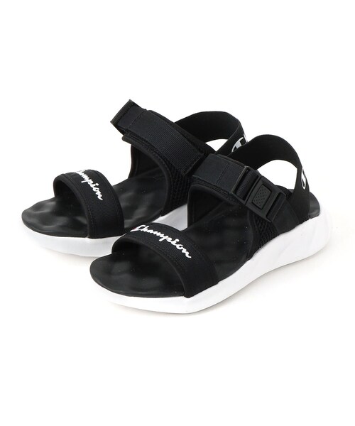 Champion(チャンピオン)の「Champion ビーンズフォームサンダル(サンダル・レディース・オフホワイト/ブラック・30/40)」の2枚目の写真