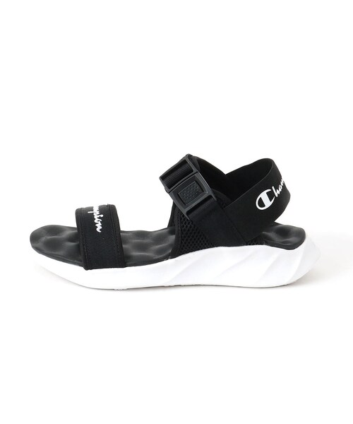 Champion(チャンピオン)の「Champion ビーンズフォームサンダル(サンダル・レディース・オフホワイト/ブラック・30/40)」の4枚目の写真