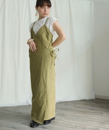 HER CLOSET | 【HERCLOSET】インナー付き麻タッチキャミワンピース(ワンピース)