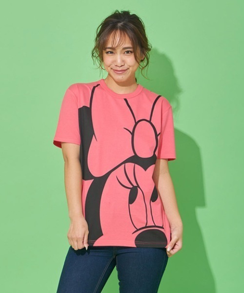 Disney（ディズニー）の「親子お揃い ディズニー BIGキャラクターネオンTシャツ 3918A（Tシャツ/カットソー）」 WEAR