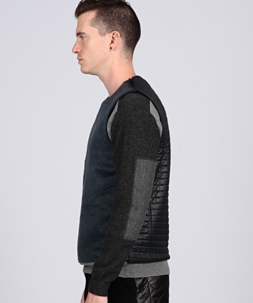 EN ROUTE（アンルート）の「ENR ファーアーマーベスト●（ベスト・メンズ・ネイビー・3/2/1）」の3枚目の写真