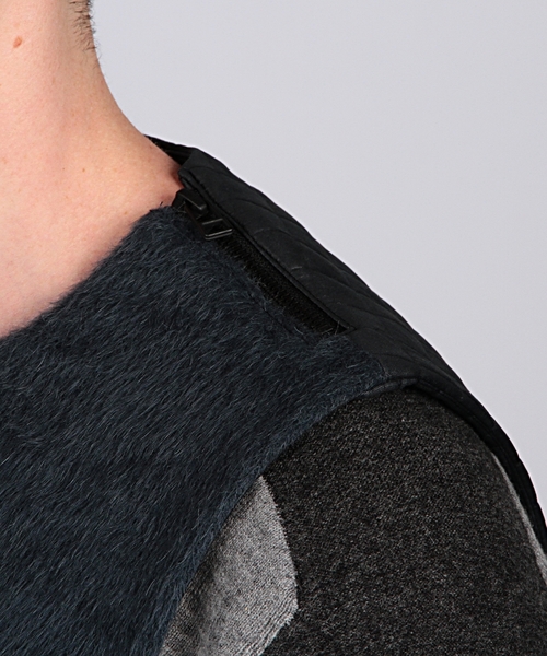 EN ROUTE（アンルート）の「ENR ファーアーマーベスト●（ベスト・メンズ・ネイビー・3/2/1）」の6枚目の写真