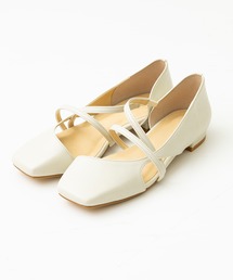 STUDIOUS | 【STUDIOUS】スクエアトゥストラップシューズ／バレエシューズ(バレエシューズ)