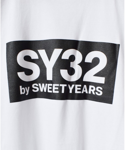 【セール】【73】【it】【SY32 by SWEET YEARS】BOXロゴT（Tシャツ/カットソー）｜SY32 by SWEET YEARS（エスワイサーティトゥバイスィートイヤーズ）