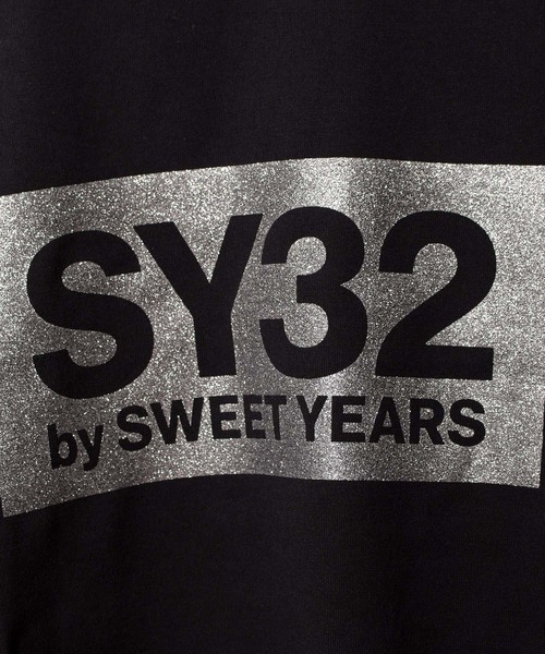 【セール】【73】【it】【SY32 by SWEET YEARS】BOXロゴT（Tシャツ/カットソー）｜SY32 by SWEET YEARS（エスワイサーティトゥバイスィートイヤーズ）