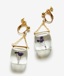 rehacer（レアセル）の「rehacer : Flower Cube Earrings Made in Japan / フラワー キューブ イヤリング メイドインジャパン（イヤリング）」
