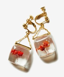 rehacer（レアセル）の「rehacer : Flower Cube Earrings Made in Japan / フラワー キューブ イヤリング メイドインジャパン（イヤリング）」