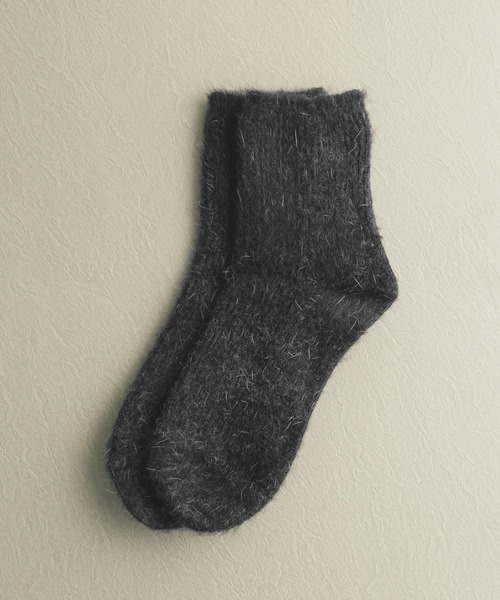 SMELLY（スメリー）の「アンゴラソックス（ソックス/靴下・レディース・ベージュ/グレー/ラベンダー/ブラック系その他・23-25）」の6枚目の写真