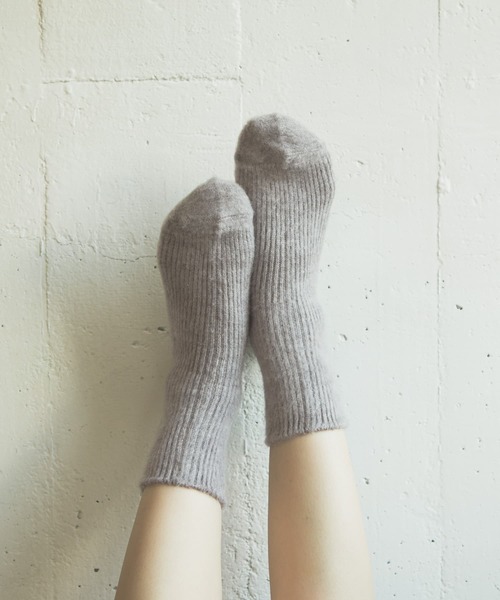 SMELLY（スメリー）の「アンゴラソックス（ソックス/靴下・レディース・ベージュ/グレー/ラベンダー/ブラック系その他・23-25）」の7枚目の写真