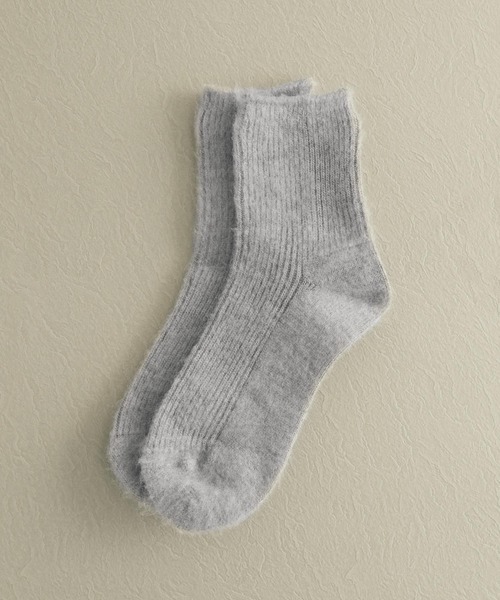 SMELLY（スメリー）の「アンゴラソックス（ソックス/靴下・レディース・ベージュ/グレー/ラベンダー/ブラック系その他・23-25）」の8枚目の写真