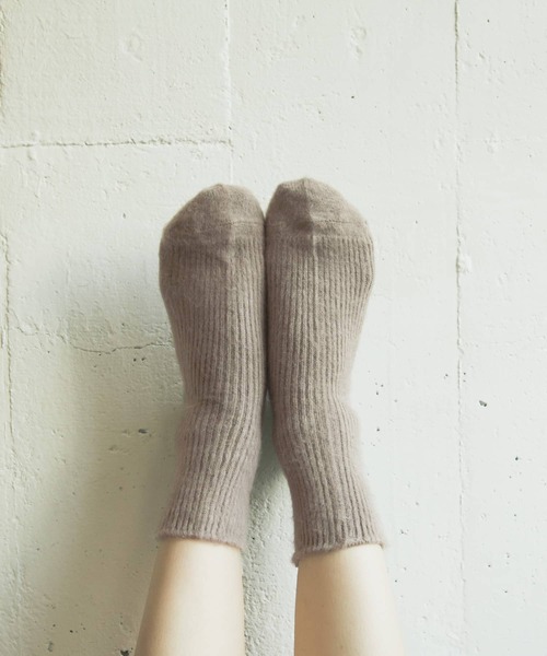 SMELLY（スメリー）の「アンゴラソックス（ソックス/靴下・レディース・ベージュ/グレー/ラベンダー/ブラック系その他・23-25）」の9枚目の写真