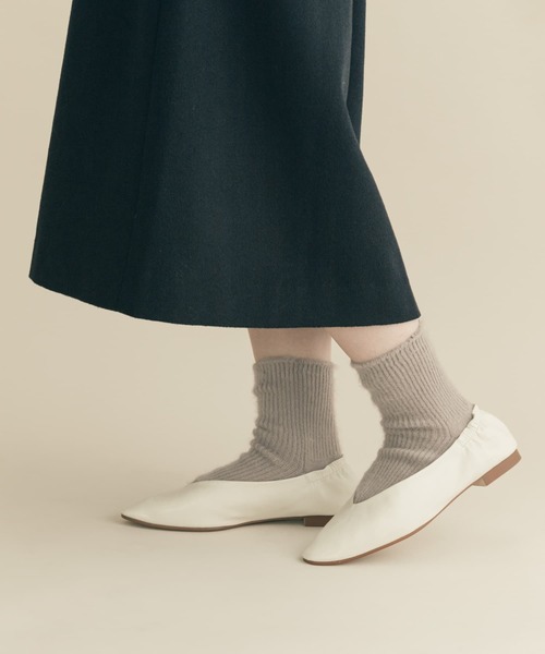 SMELLY（スメリー）の「アンゴラソックス（ソックス/靴下・レディース・ベージュ/グレー/ラベンダー/ブラック系その他・23-25）」の10枚目の写真