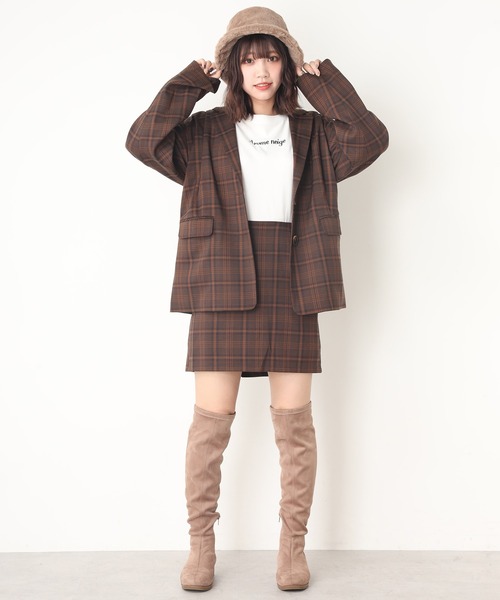 one after another NICE CLAUP（ワンアフターアナザーナイスクラップ）の「トートバックセットＴシャツ（Tシャツ/カットソー・レディース・アイボリー/ブラック/チェック・FREE）」の9枚目の写真