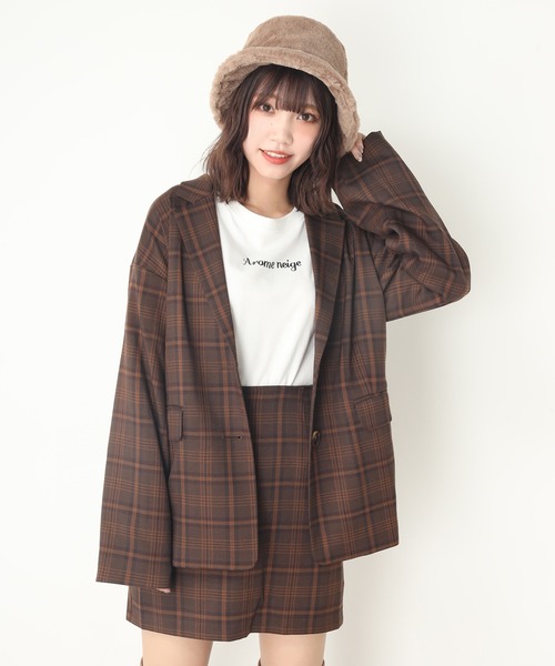 one after another NICE CLAUP（ワンアフターアナザーナイスクラップ）の「トートバックセットＴシャツ（Tシャツ/カットソー・レディース・アイボリー/ブラック/チェック・FREE）」の22枚目の写真