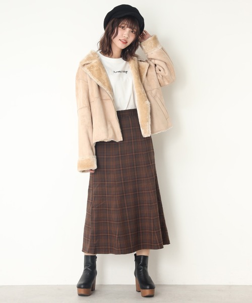 one after another NICE CLAUP（ワンアフターアナザーナイスクラップ）の「トートバックセットＴシャツ（Tシャツ/カットソー・レディース・アイボリー/ブラック/チェック・FREE）」の12枚目の写真