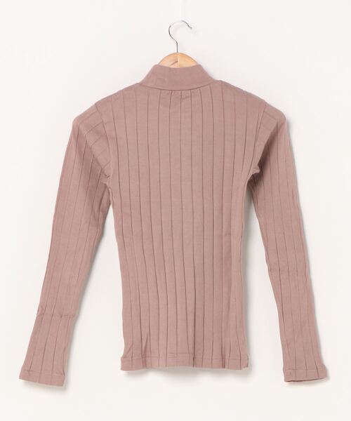 YOUNG&OLSEN The DRYGOODS STORE（ヤングアンドオルセン）の「【YOUNG & OLSEN The DRYGOODS STORE】/BROAD RIB HI NECK LS（Tシャツ/カットソー・レディース・ホワイト/ブラック/ブラウン系その他/グリーン系その他/キャメル/その他1・1/2）」の7枚目の写真