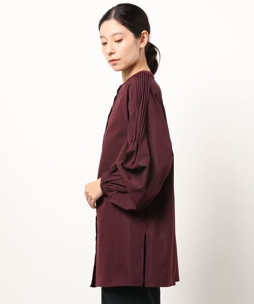 archives（アルシーヴ）の「ラグランタックスリーブチュニック（シャツ/ブラウス・レディース・ベージュ/オフホワイト/ワイン・MEDIUM）」の4枚目の写真