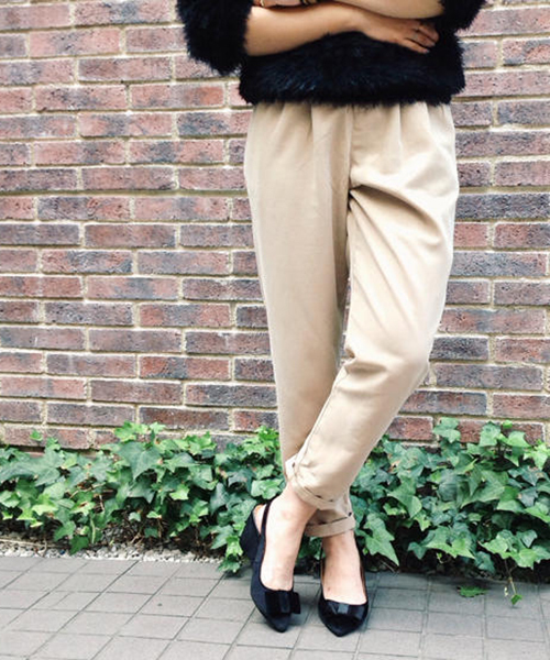 goocy(グースィー)の「3タックHiWPT(その他パンツ・レディース・ベージュ/ブラック・FREE)」の11枚目の写真