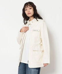 AVIREX | コットンヘンプ リップストップ ２ウェイジャケット/ COTTON HEMP LIPPSTOP 2WAY JKT(ミリタリージャケット)