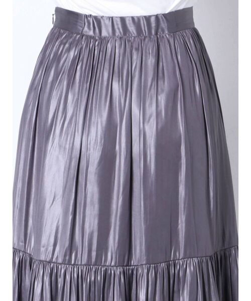 dazzlin(ダズリン)の「シャイニーティアードフレアスカート(スカート・レディース・アイボリー/ブルー/パープル・FREE)」の18枚目の写真