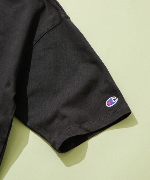 Champion（チャンピオン）の「Champion/別注製品染め32s/3 T-SHIRT（Tシャツ/カットソー・メンズ・ピンク/ブラック/ミント・MEDIUM/X-LARGE/LARGE）」の10枚目の写真