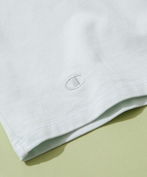 Champion（チャンピオン）の「Champion/別注製品染め32s/3 T-SHIRT（Tシャツ/カットソー・メンズ・ピンク/ブラック/ミント・MEDIUM/X-LARGE/LARGE）」の14枚目の写真