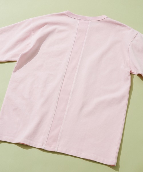 Champion（チャンピオン）の「Champion/別注製品染め32s/3 T-SHIRT（Tシャツ/カットソー・メンズ・ピンク/ブラック/ミント・MEDIUM/X-LARGE/LARGE）」の16枚目の写真