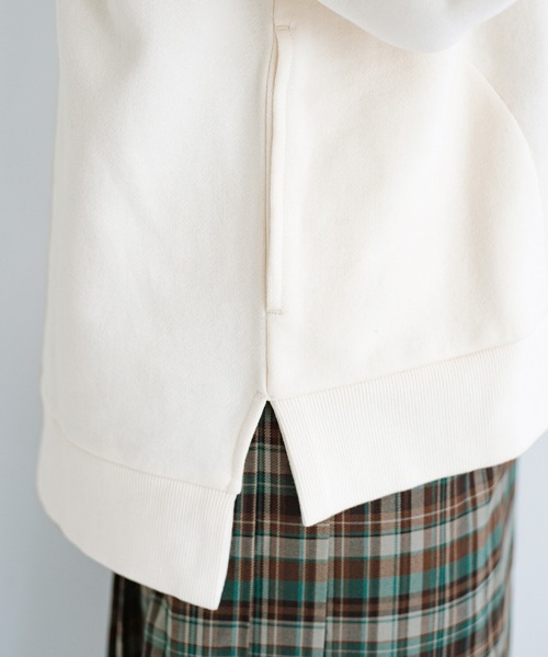 haco!（ハコ）の「ＰＢＰオーガニックコットン　重ね着でも1枚でも好バランス！大人女子のためのちょいゆる裏起毛パーカー（パーカー・レディース・ホワイト/ミント・SMALL/MEDIUM/LARGE/X-LARGE）」の22枚目の写真