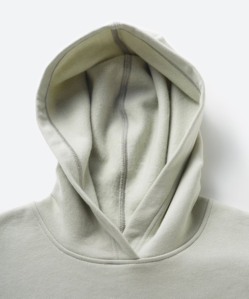 haco!（ハコ）の「ＰＢＰオーガニックコットン　重ね着でも1枚でも好バランス！大人女子のためのちょいゆる裏起毛パーカー（パーカー・レディース・ホワイト/ミント・SMALL/MEDIUM/LARGE/X-LARGE）」の9枚目の写真