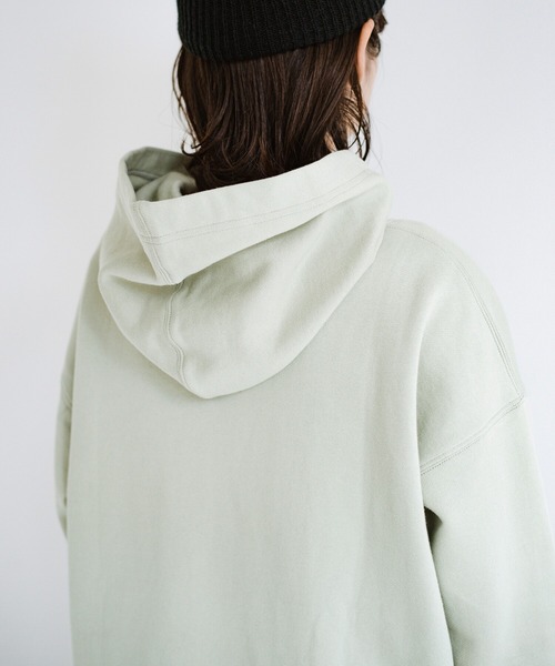haco!（ハコ）の「ＰＢＰオーガニックコットン　重ね着でも1枚でも好バランス！大人女子のためのちょいゆる裏起毛パーカー（パーカー・レディース・ホワイト/ミント・SMALL/MEDIUM/LARGE/X-LARGE）」の16枚目の写真
