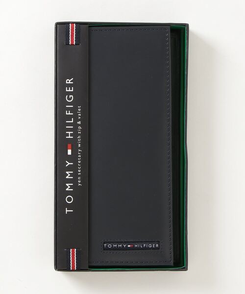 TOMMY HILFIGER（トミーヒルフィガー）の「【TOMMY HILFIGER/トミーヒルフィガー】ワンポイントロゴ レザーロングウォレット（財布・メンズ・ブラック/ブラウン/ネイビー・FREE）」の3枚目の写真