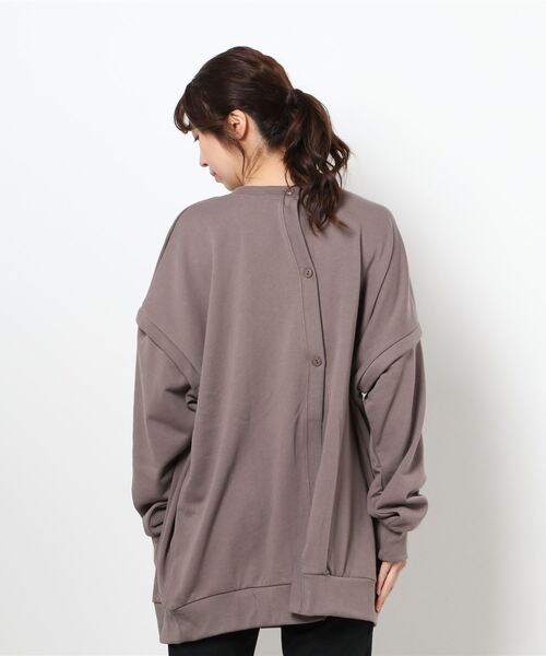 RAG MACHINE（ラグマシーン）の「【RAG MACHINE】マルチウェイチュニック（チュニック・レディース・ライトブラウン/ライトグレー/ダークグレー・L/M）」の5枚目の写真