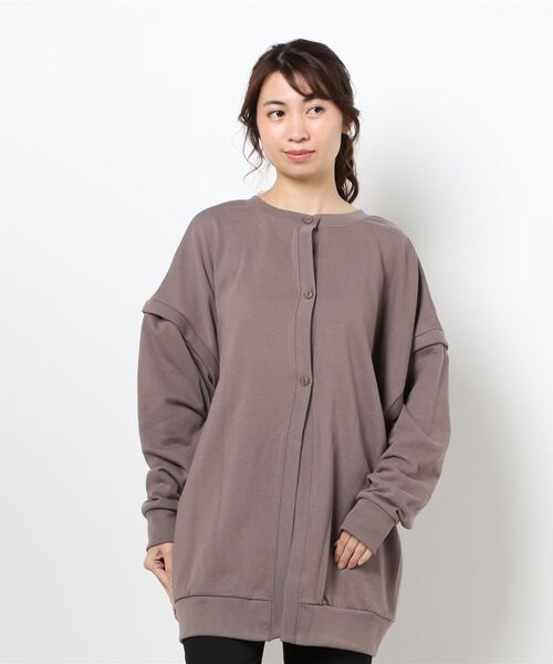 RAG MACHINE（ラグマシーン）の「【RAG MACHINE】マルチウェイチュニック（チュニック・レディース・ライトブラウン/ライトグレー/ダークグレー・L/M）」の6枚目の写真