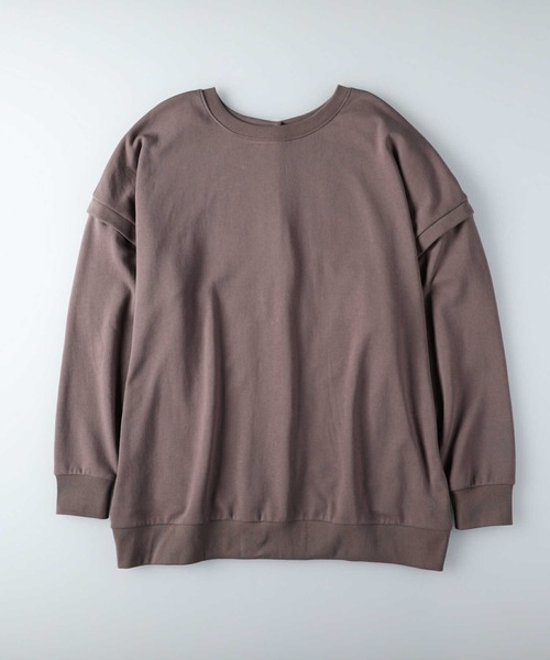 RAG MACHINE（ラグマシーン）の「【RAG MACHINE】マルチウェイチュニック（チュニック・レディース・ライトブラウン/ライトグレー/ダークグレー・L/M）」の12枚目の写真