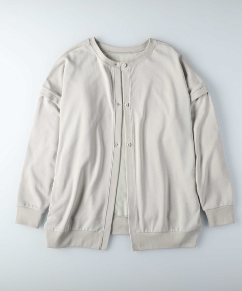 RAG MACHINE（ラグマシーン）の「【RAG MACHINE】マルチウェイチュニック（チュニック・レディース・ライトブラウン/ライトグレー/ダークグレー・L/M）」の15枚目の写真