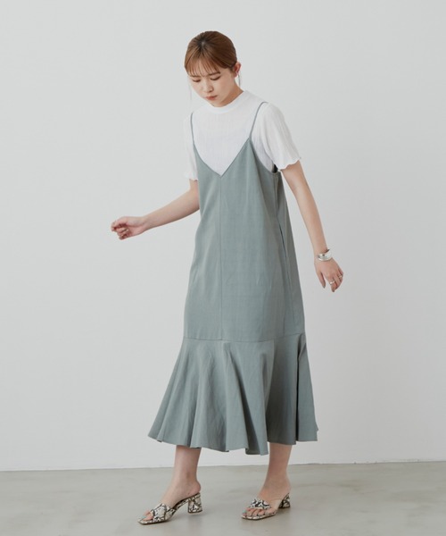 Aunt Marie's（アントマリーズ）の「ミニプリーツハーフスリーブカットソー/AUNT MARIE'S（Tシャツ/カットソー・レディース・ホワイト/ブラック/ネイビー/グレー/ブルー/オレンジ/グリーン・FREE）」の14枚目の写真