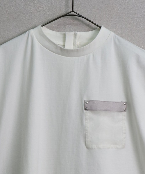 &g'aime（アンジェム）の「【&g'aime】ポケットデザインフレンチスリーブTシャツ（Tシャツ/カットソー・レディース・ホワイト/カーキ/チャコール・FREE）」の10枚目の写真