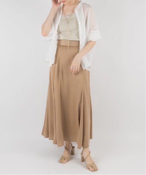 RANDA（ランダ）の「バンドカラーシアーオーバーシャツ（シャツ/ブラウス・レディース・ホワイト/パープル/グリーン・FREE）」の12枚目の写真